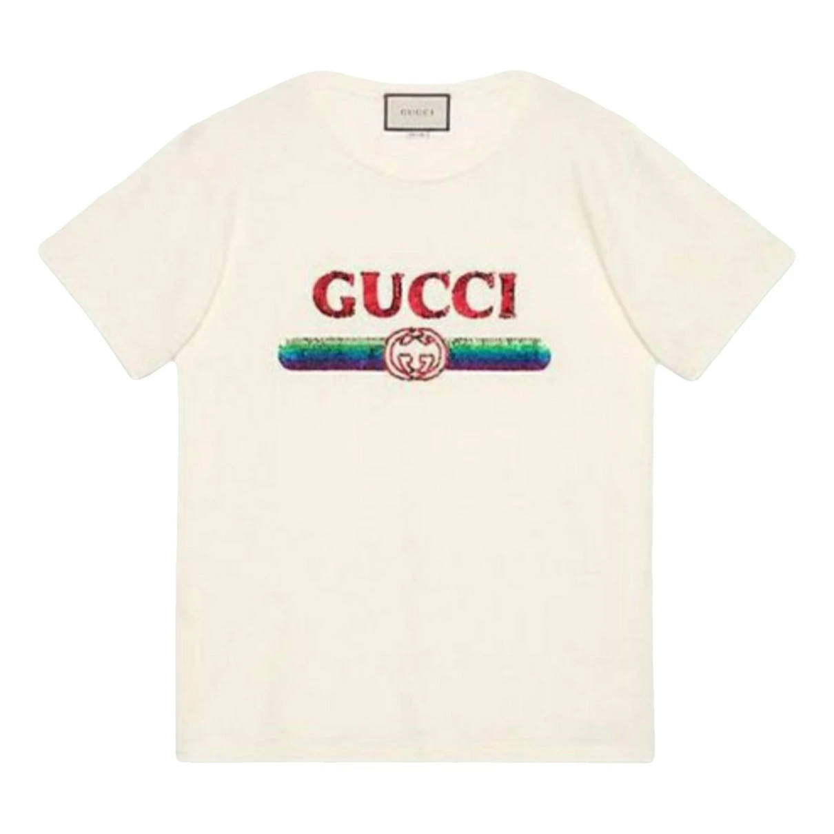 Pre-owned Gucci T-shirt In Ecru