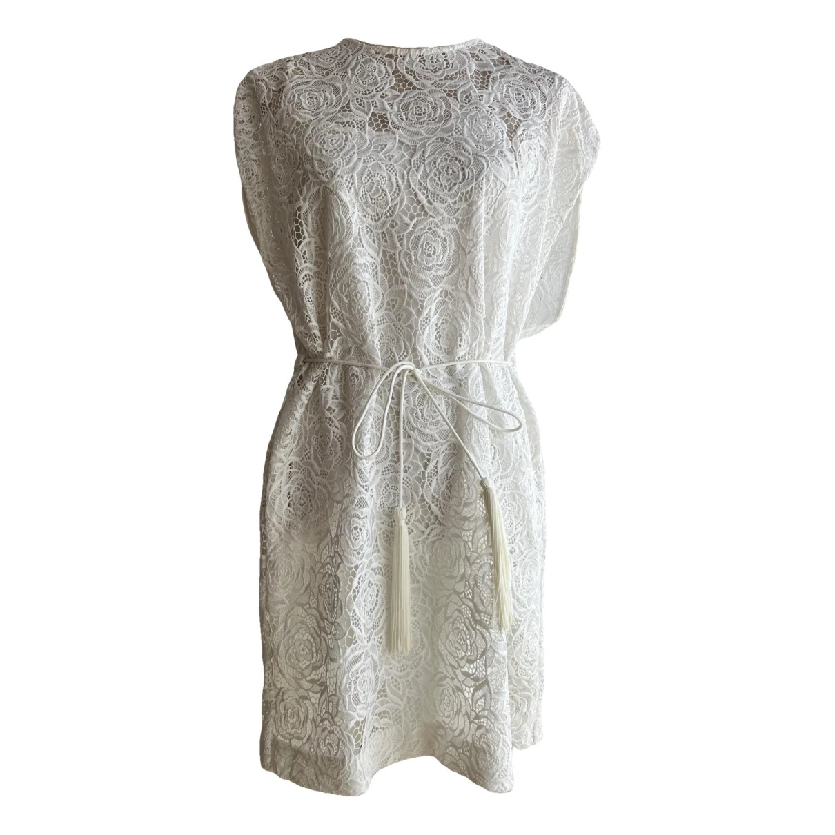 Pre-owned Mcq By Alexander Mcqueen Mid-length Dress In White