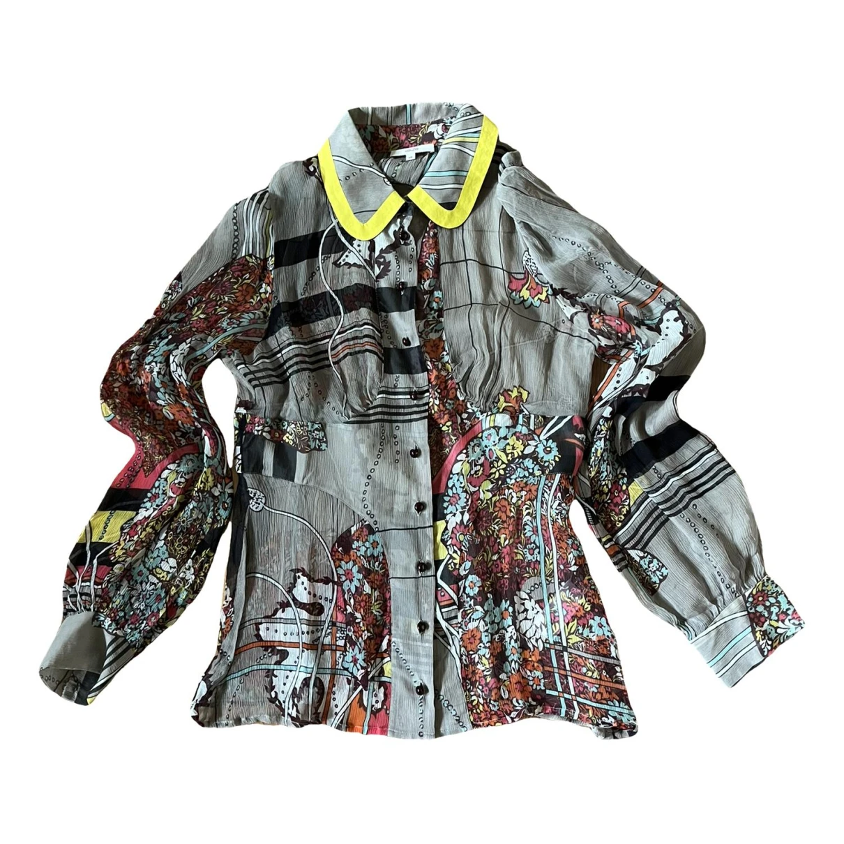 Pre-owned Kenzo Silk Shirt In Multicolour
