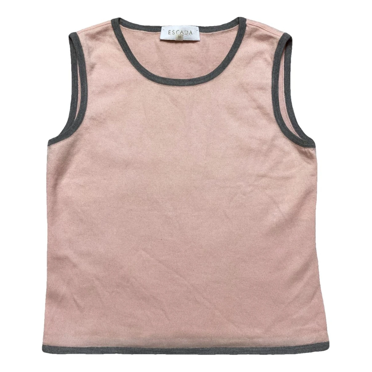 Pre-owned Escada Wool Jersey Top In Pink