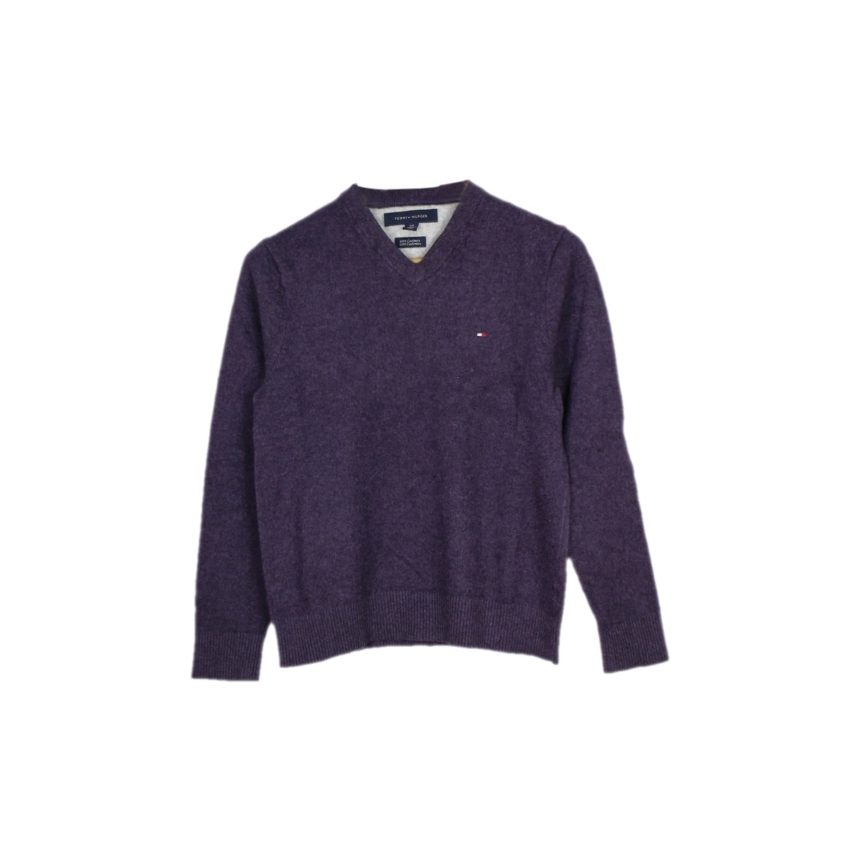 Pre-owned Tommy Hilfiger Cashmere Jumper In Purple