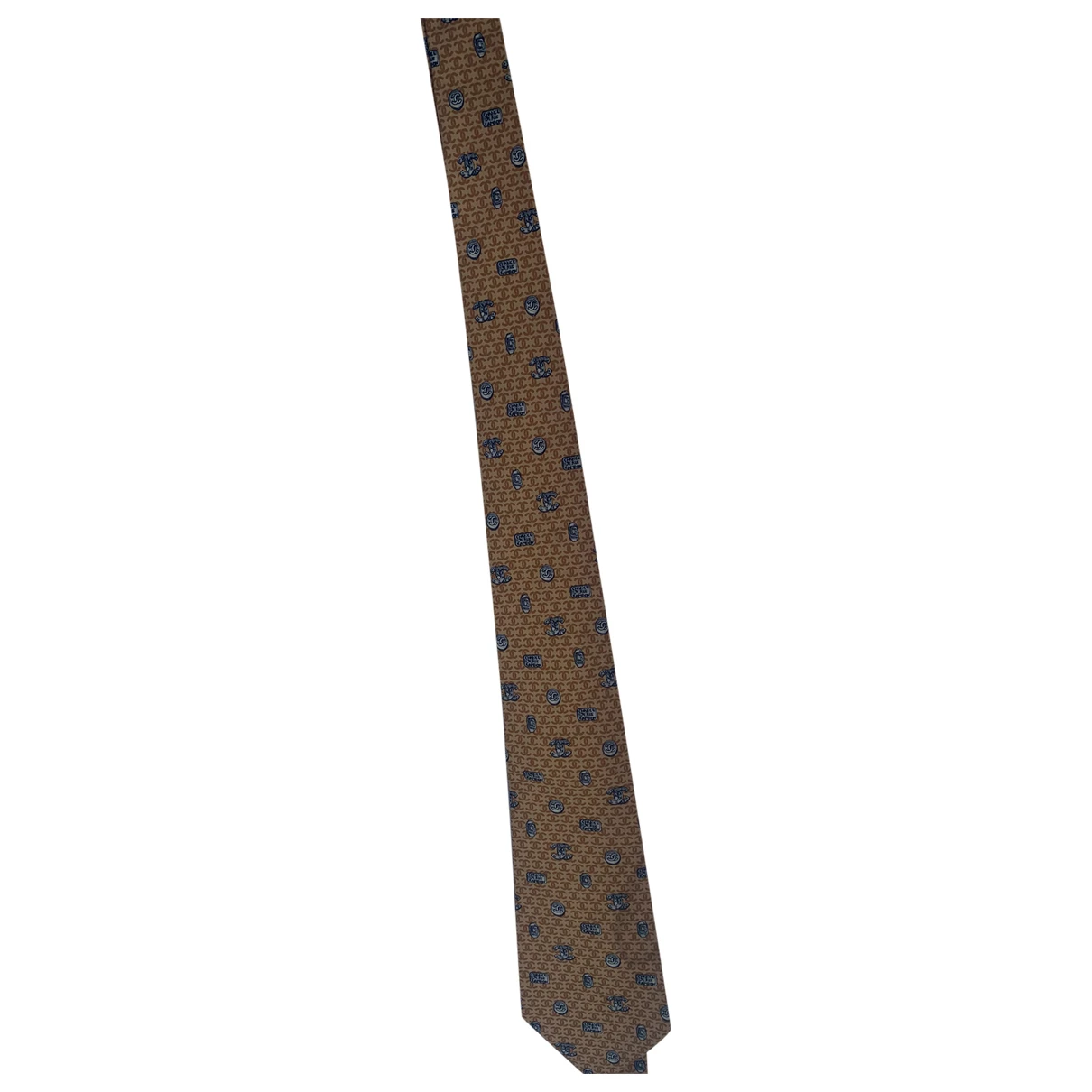 Pre-owned Chanel Silk Tie In Camel