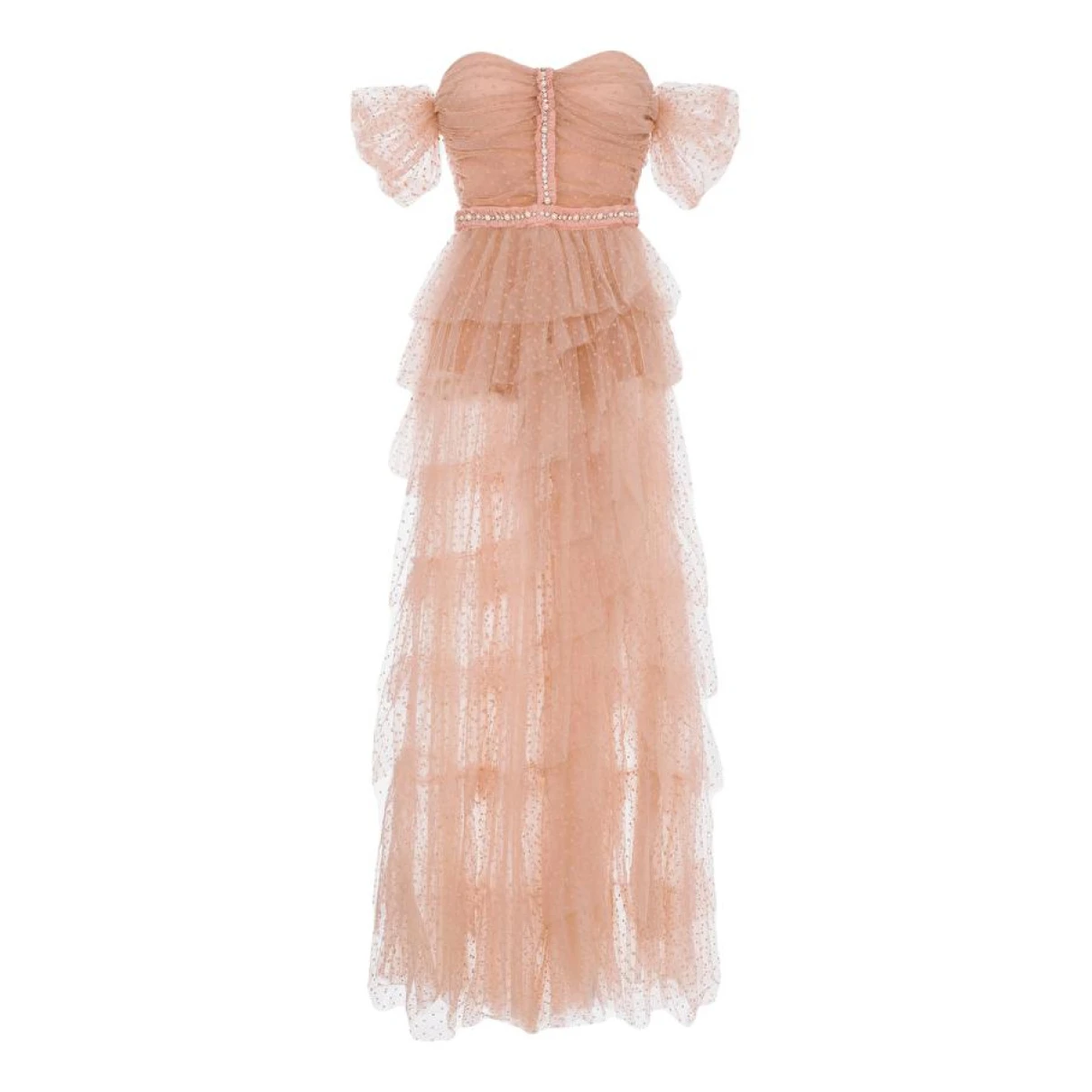 Pre-owned Elisabetta Franchi Maxi Dress In Pink
