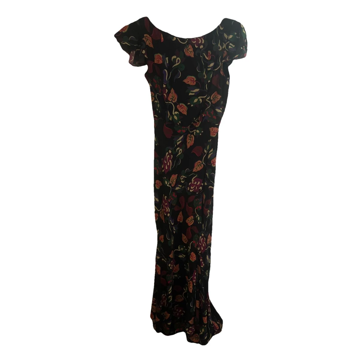 Pre-owned Saloni Silk Maxi Dress In Other