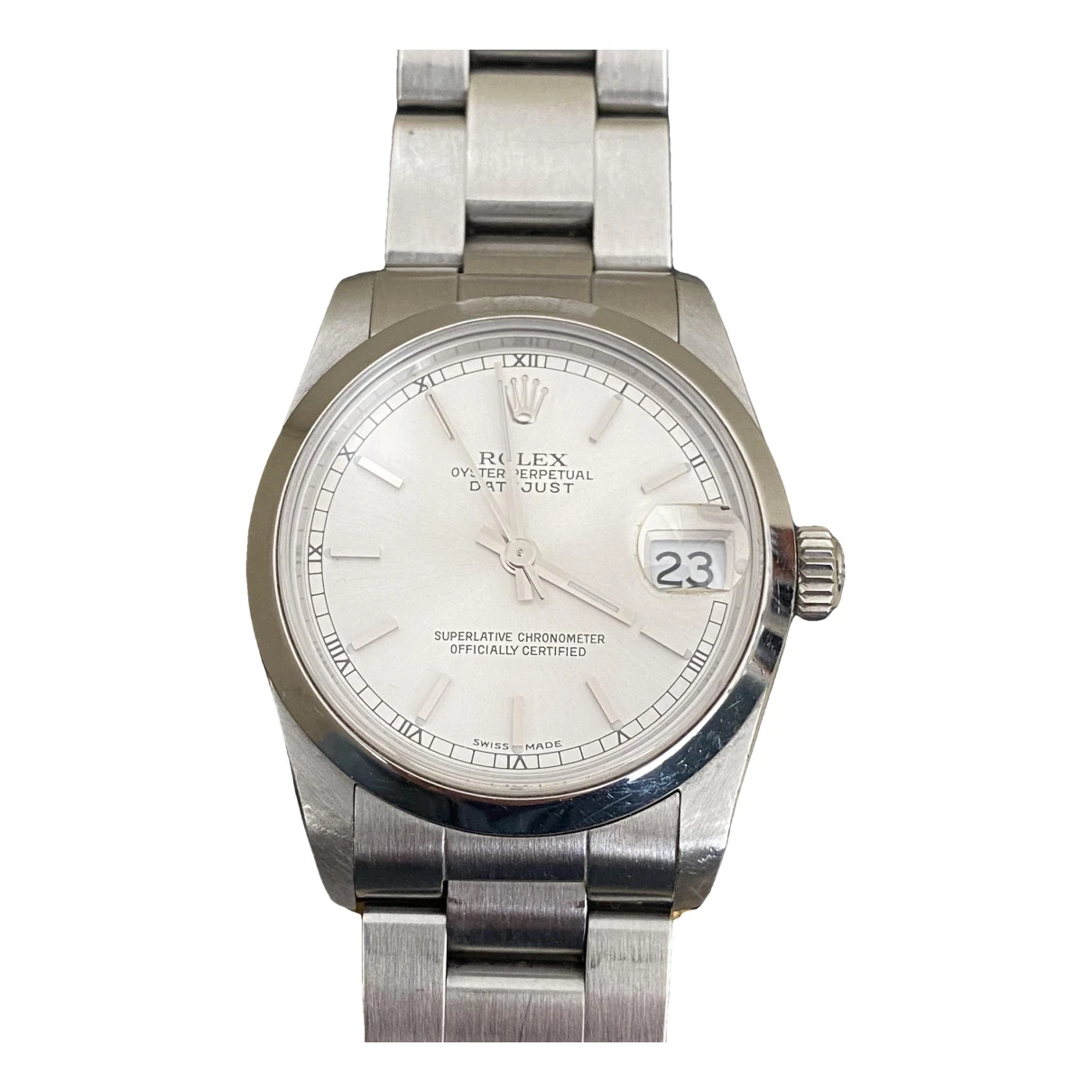 Pre-owned Rolex Oyster Perpetual 31mm Watch In Silver