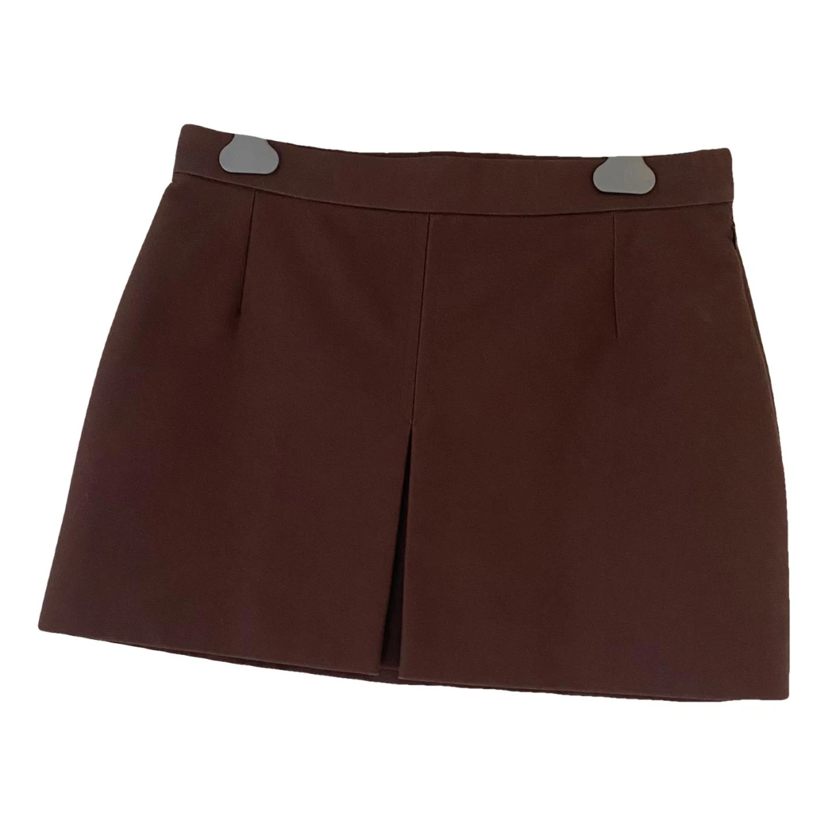 Pre-owned Balenciaga Mini Skirt In Brown