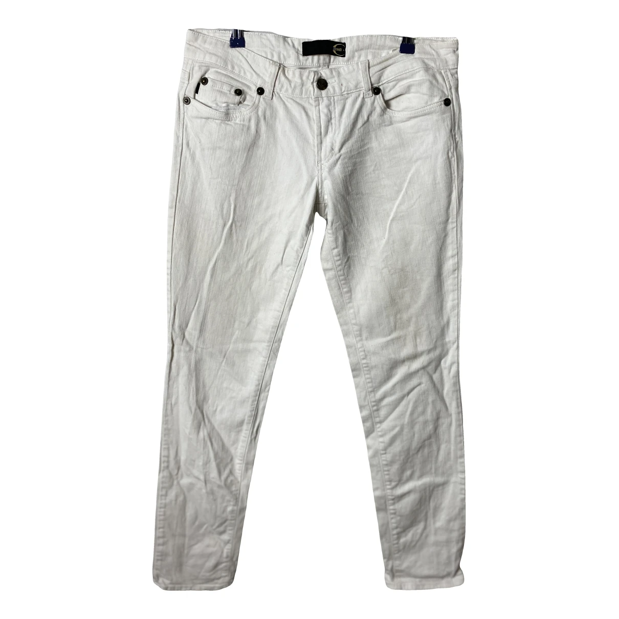 Pre-owned Just Cavalli Jeans In White