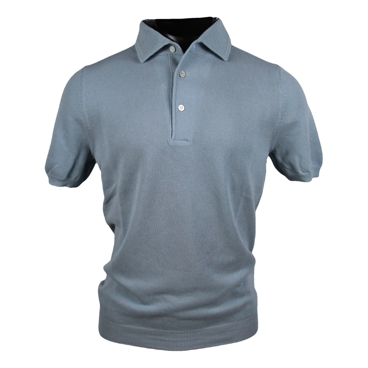 Pre-owned Gran Sasso Polo Shirt In Turquoise