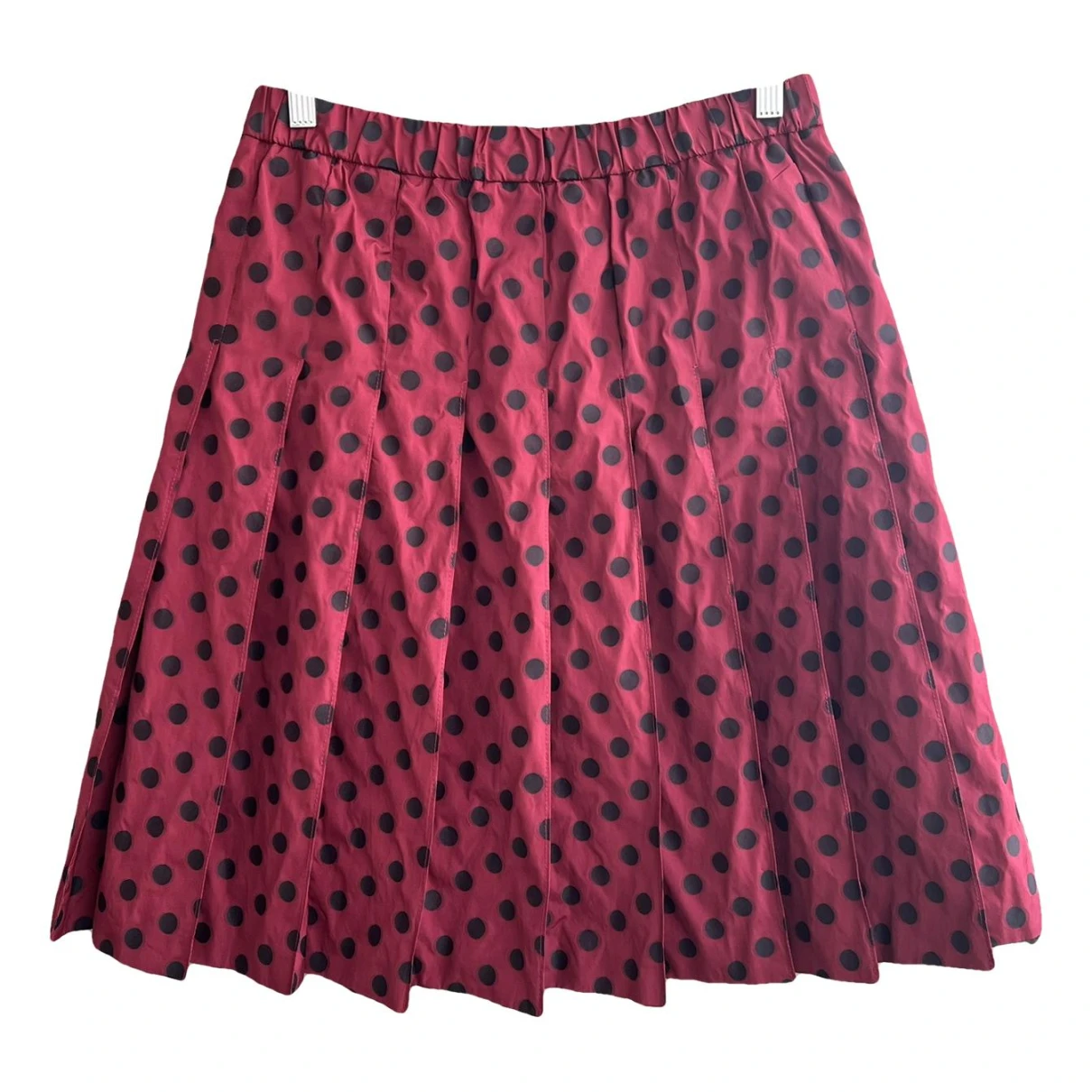 Pre-owned Moncler Mid-length Skirt In Burgundy
