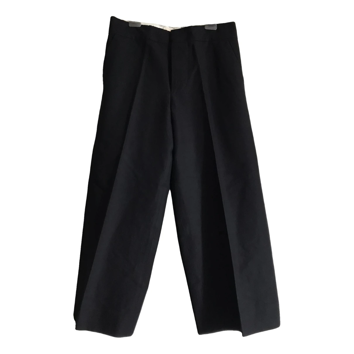 Pre-owned Marni Linen Short Pants In Black