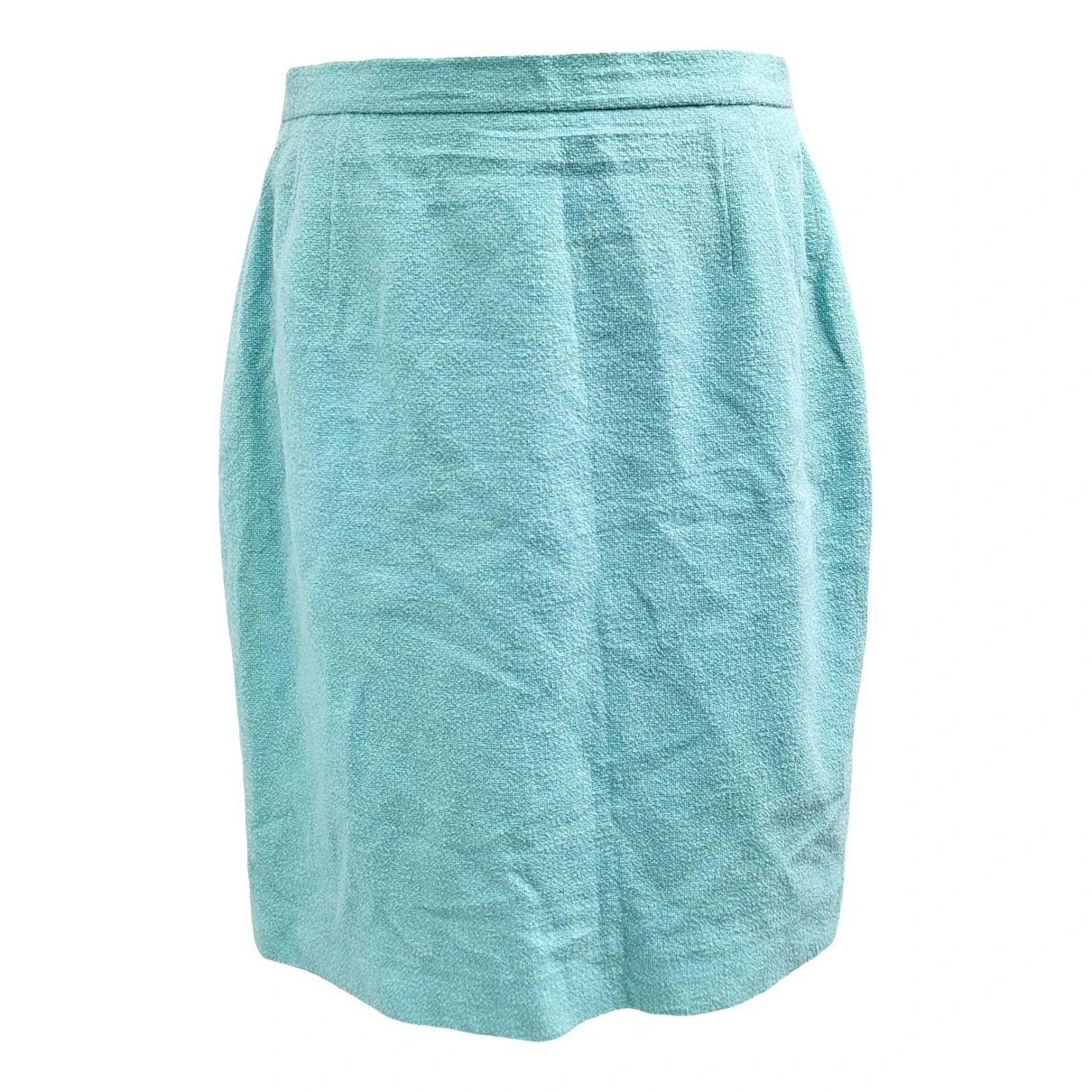 Pre-owned Escada Wool Mid-length Skirt In Turquoise