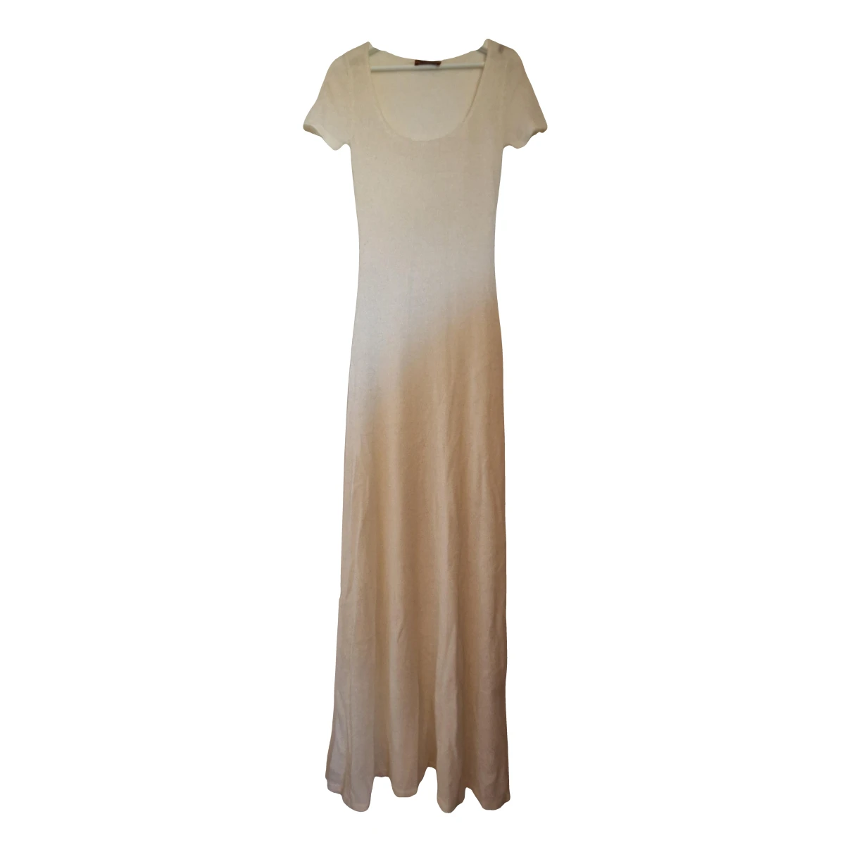 Pre-owned Missoni Wool Maxi Dress In White