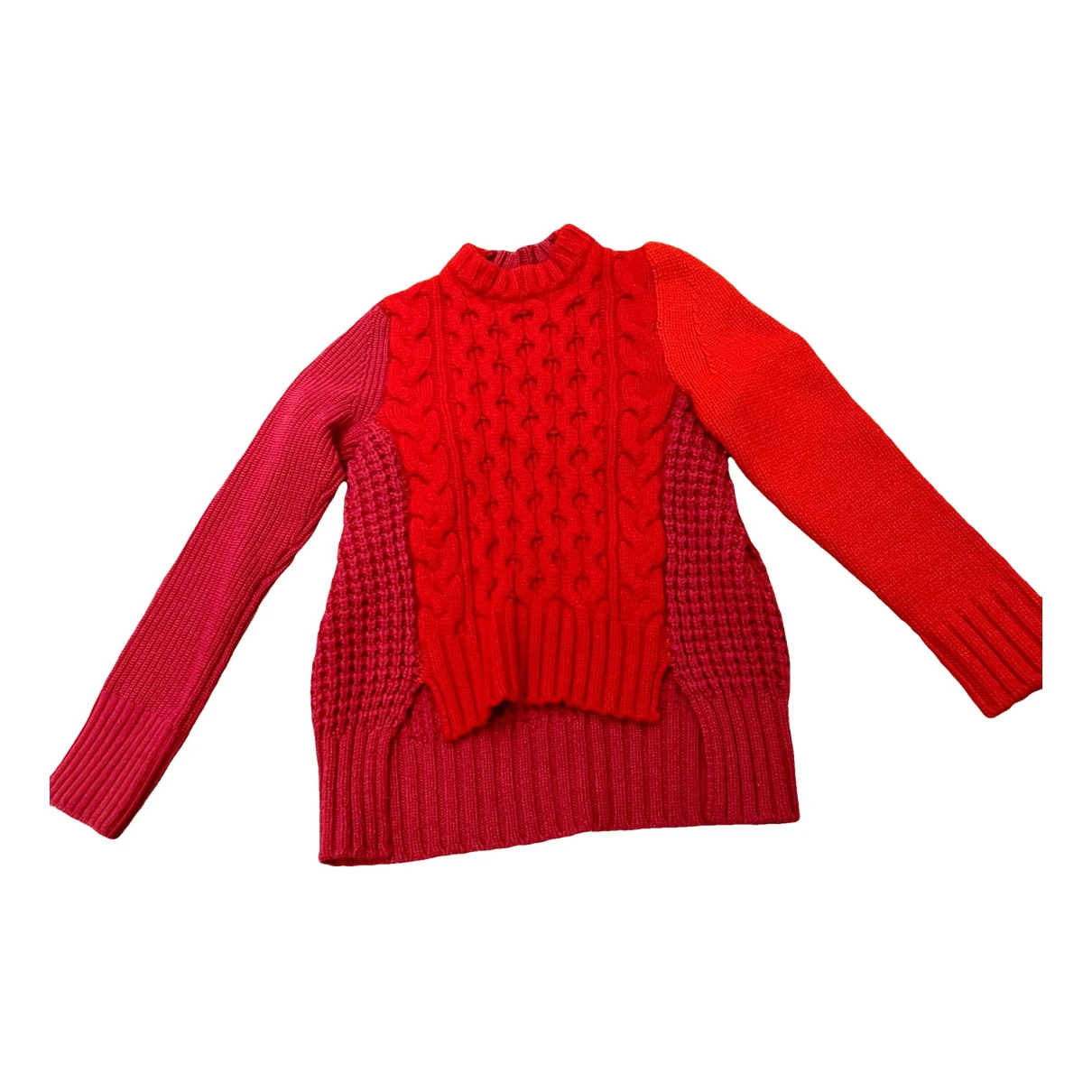 Pre-owned Sacai Wool Jumper In Red