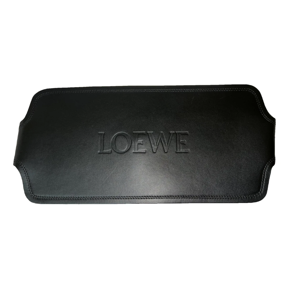 Pre-owned Loewe Leather Belt In Black