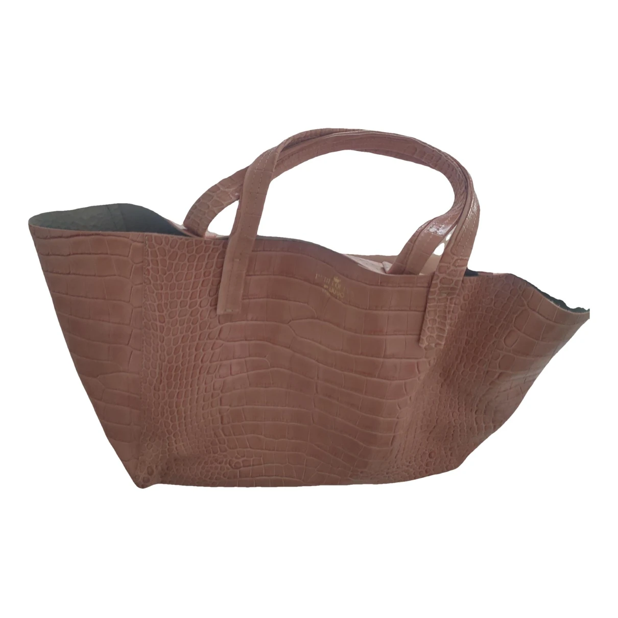 Pre-owned Liujo Leather Tote In Pink