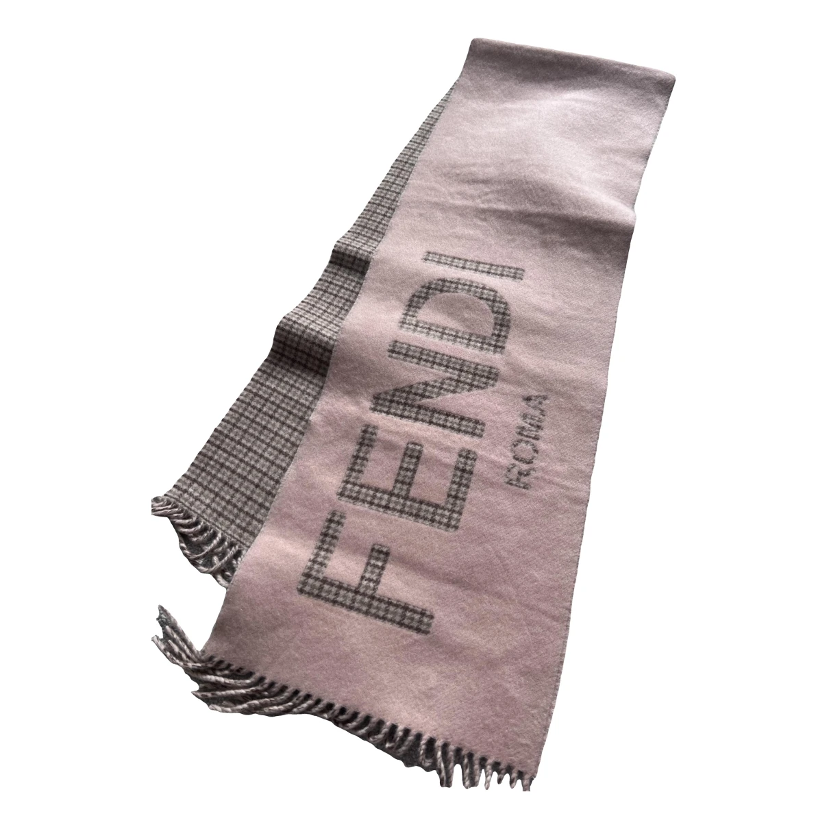 Pre-owned Fendi Cashmere Scarf In Pink