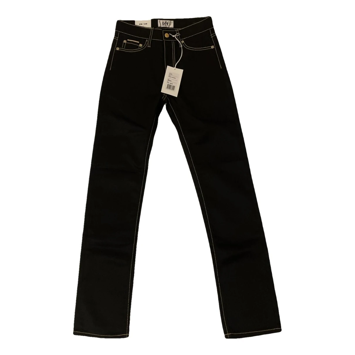 Pre-owned Eytys Straight Jeans In Black