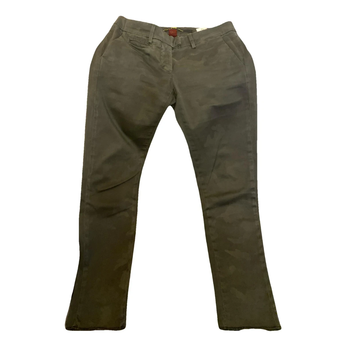 Pre-owned Dondup Straight Pants In Green