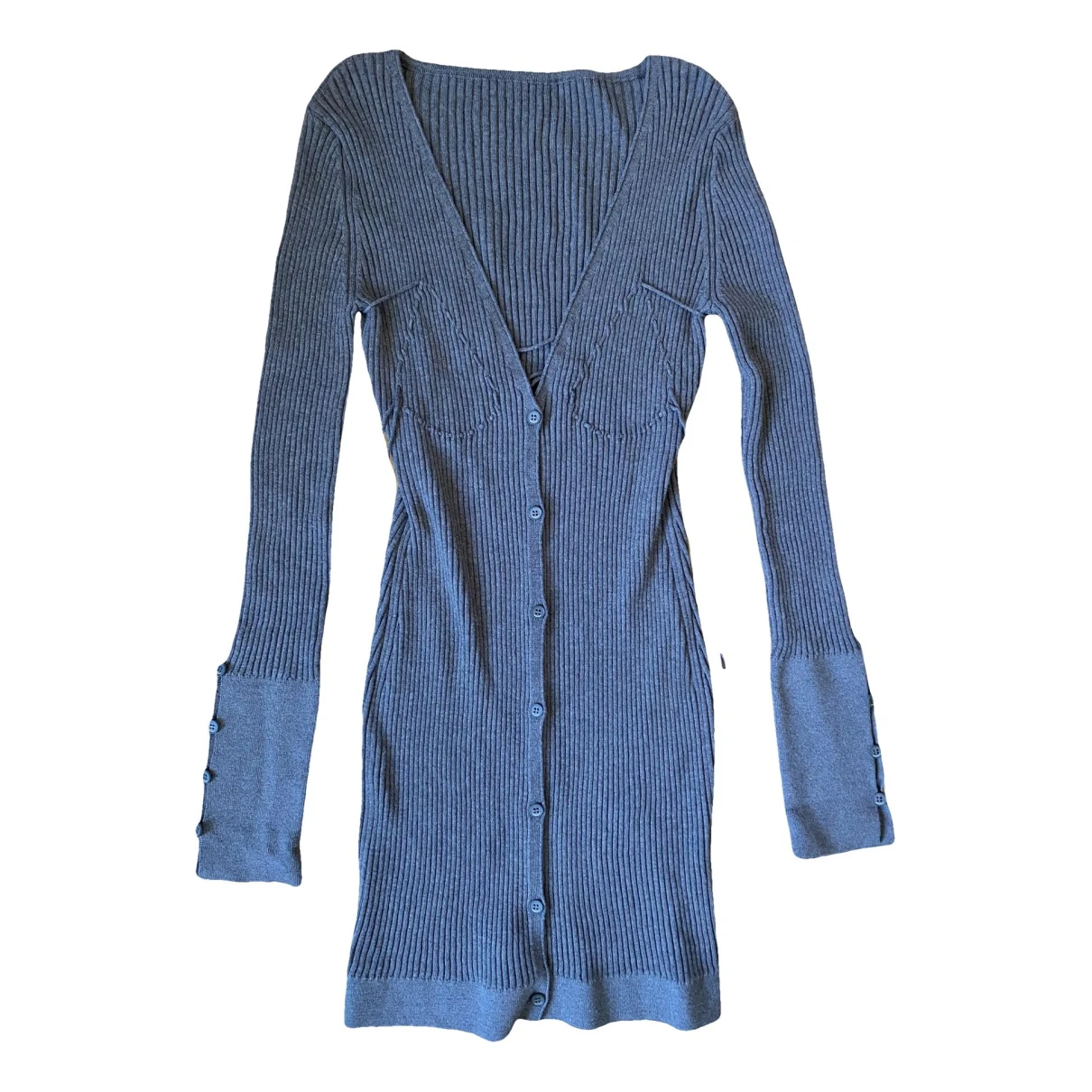 Pre-owned Jacquemus Wool Mini Dress In Brown
