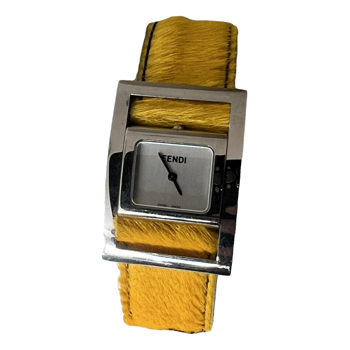 Pre-owned Fendi Watch In Yellow