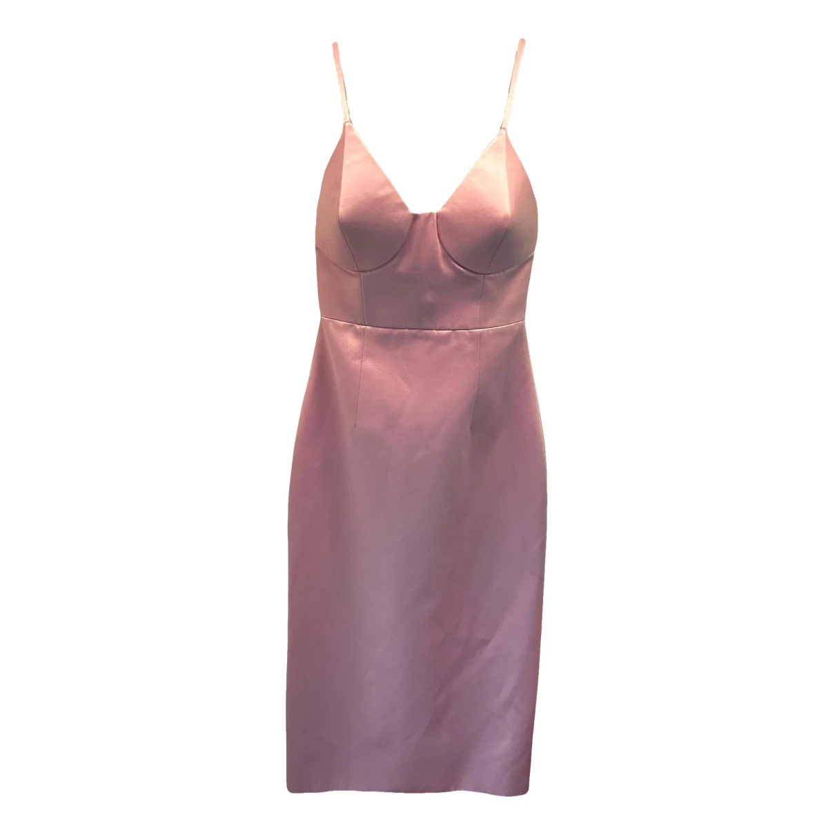 Pre-owned Gucci Silk Mid-length Dress In Pink