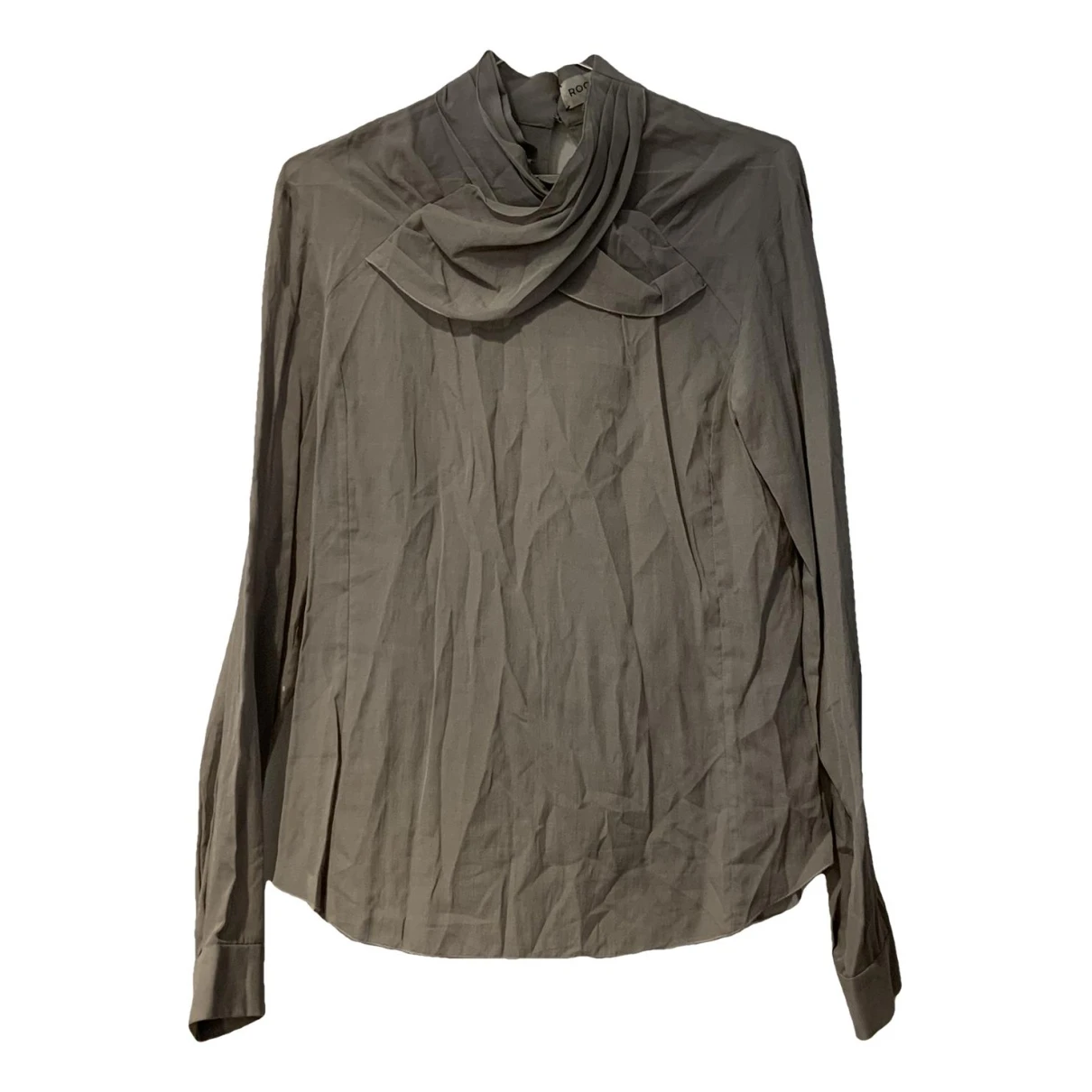 Pre-owned Rochas Blouse In Grey