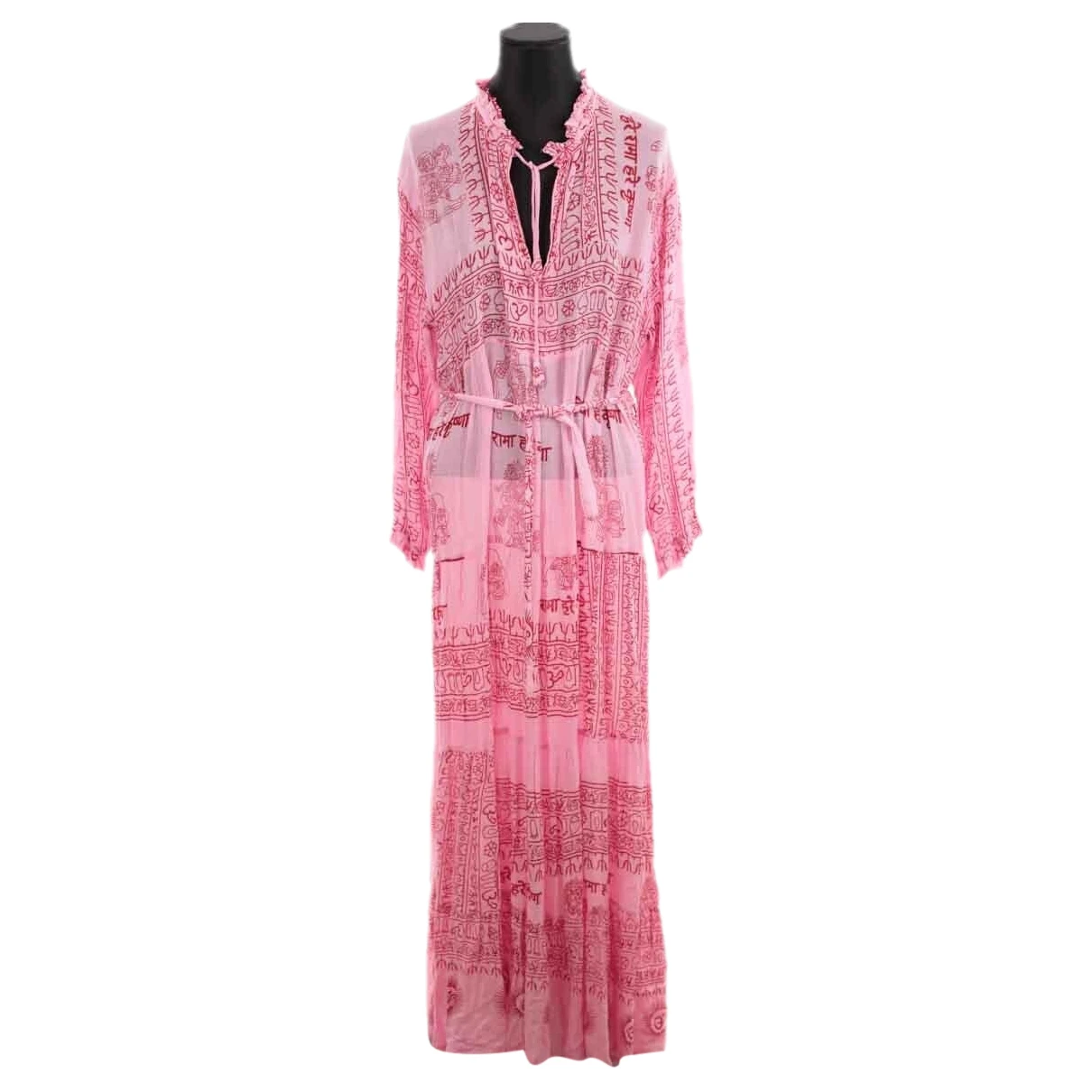 Pre-owned Maria De La Orden Maxi Dress In Pink
