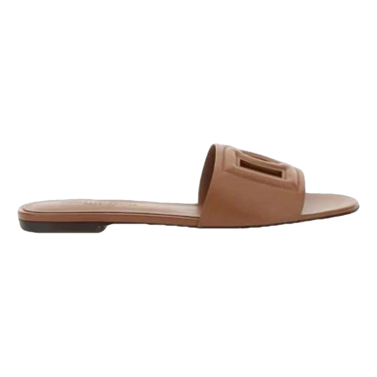 Pre-owned Dolce & Gabbana Leather Sandal In Brown