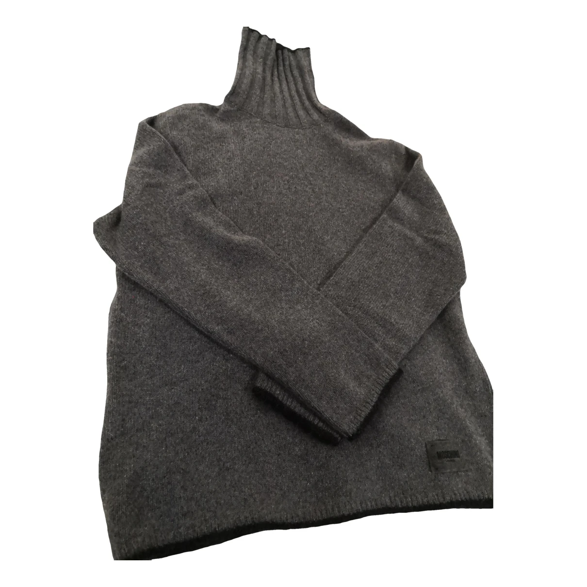 Pre-owned Moschino Wool Sweatshirt In Grey