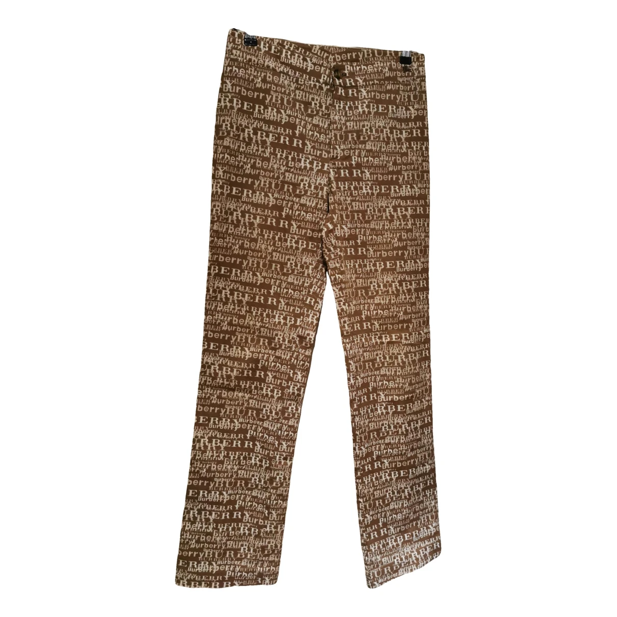 Pre-owned Burberry Straight Pants In Beige