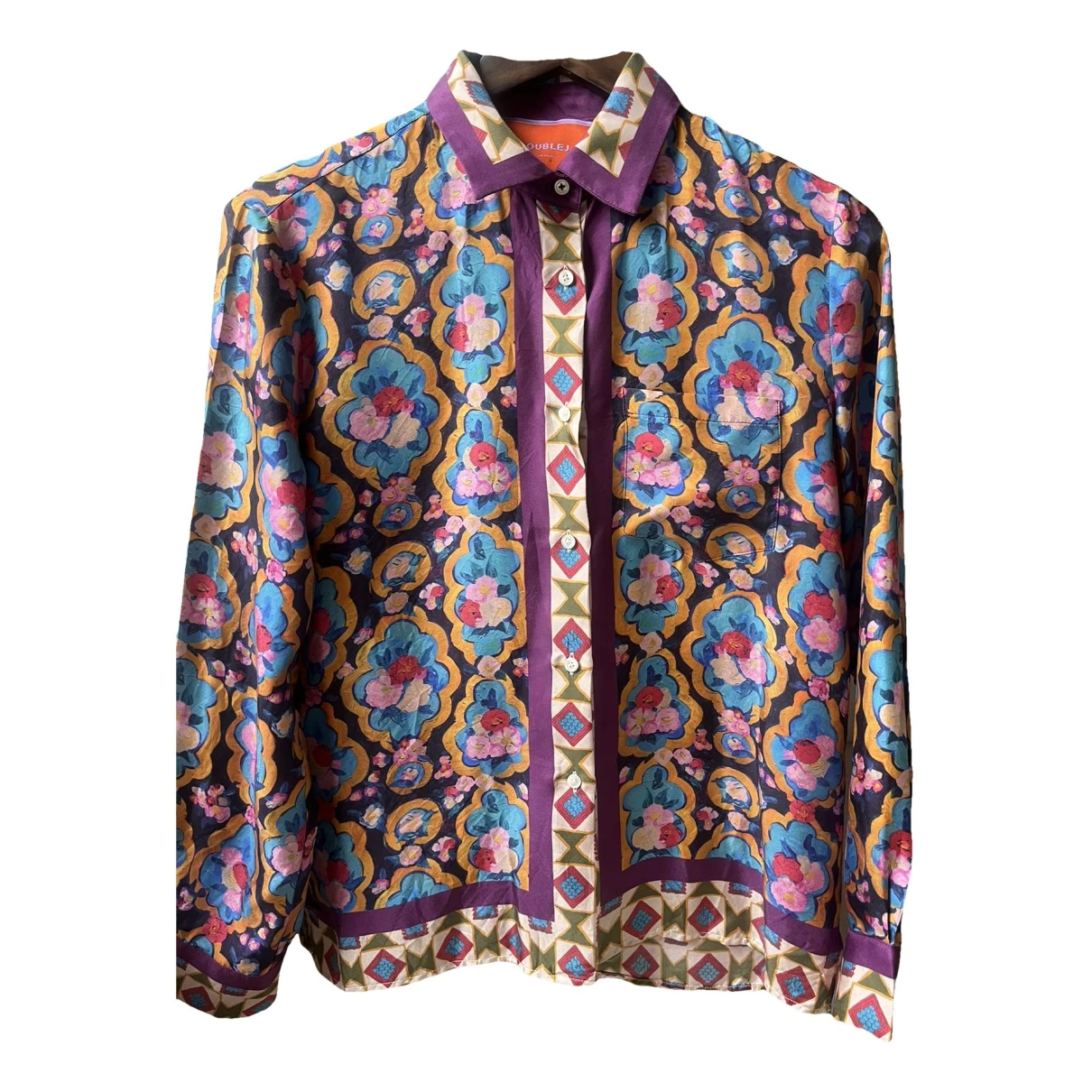 Pre-owned La Doublej Silk Shirt In Multicolour
