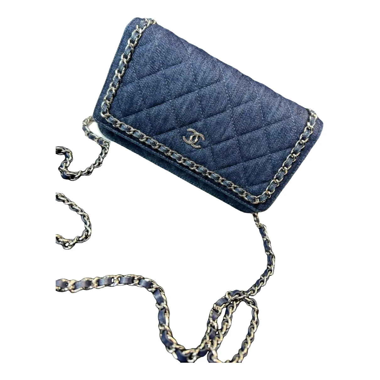 bags Chanel handbags Wallet On Chain Timeless/Classique for Female Denim - Jeans. Used condition