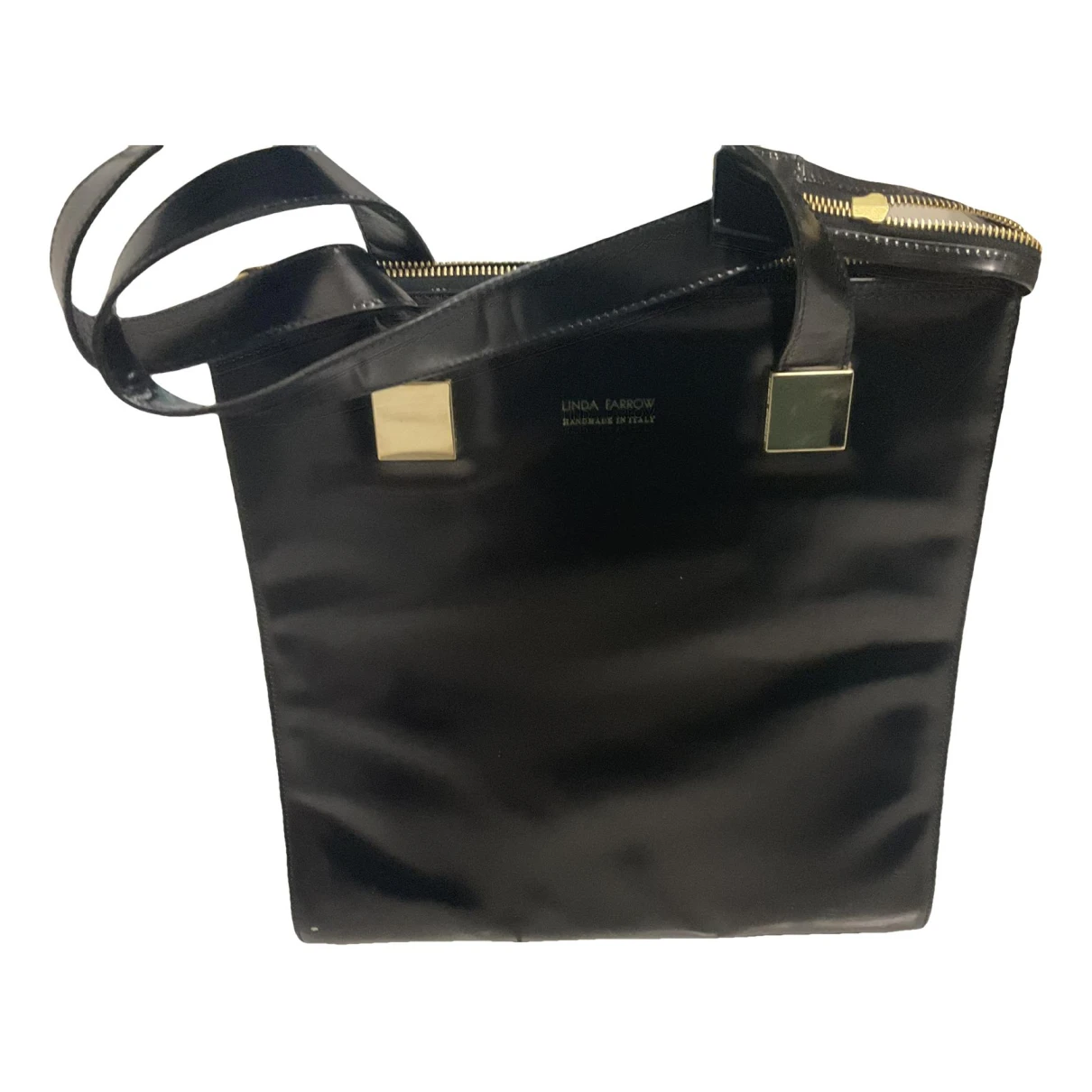 Pre-owned Linda Farrow Leather Handbag In Black