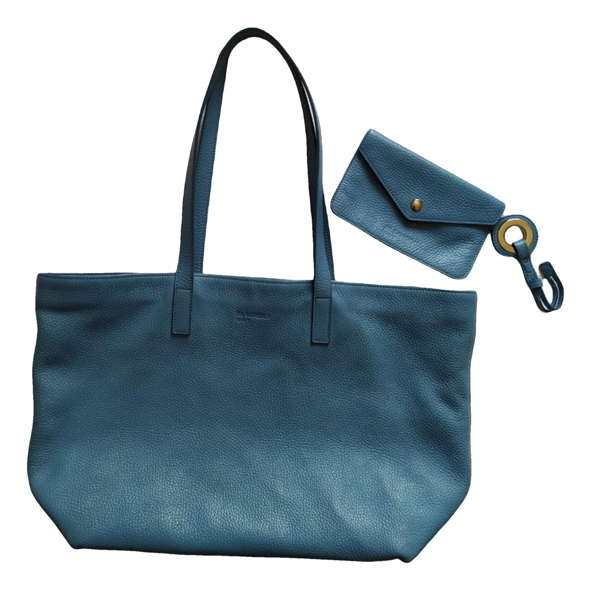 Pre-owned Jil Sander Leather Handbag In Blue