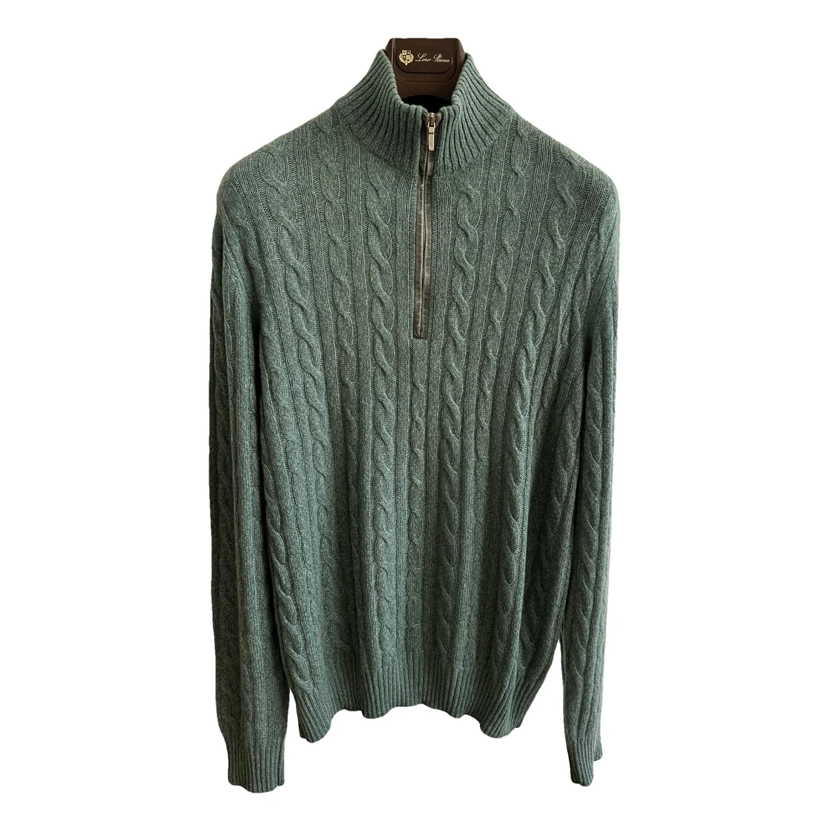 Pre-owned Loro Piana Cashmere Pull In Green