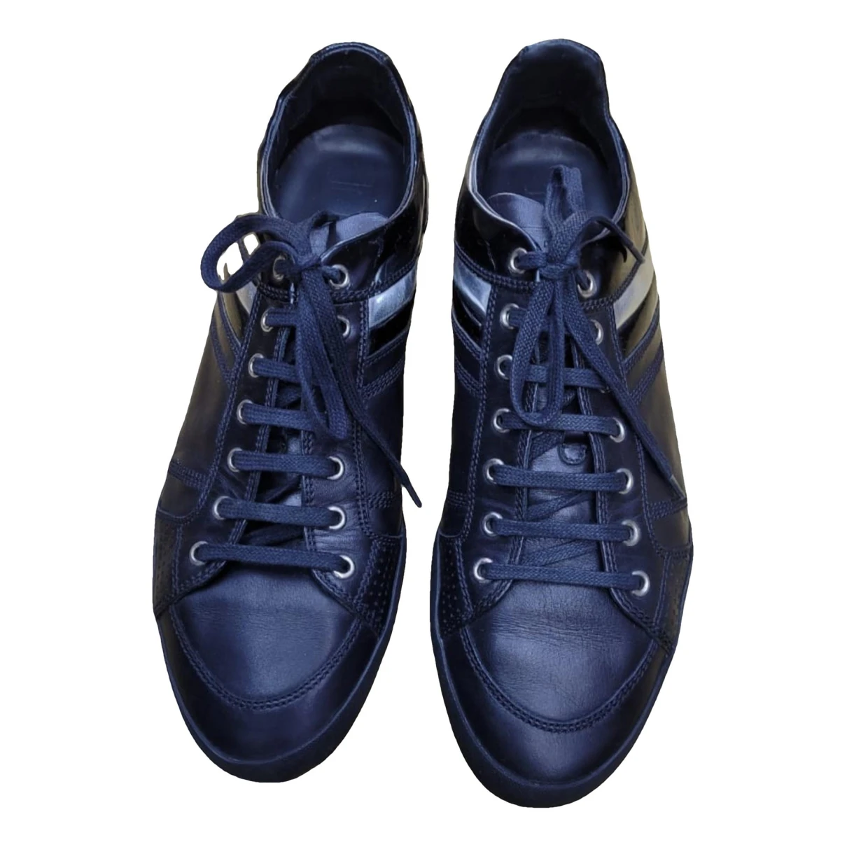 Pre-owned Dior Patent Leather Trainers In Black