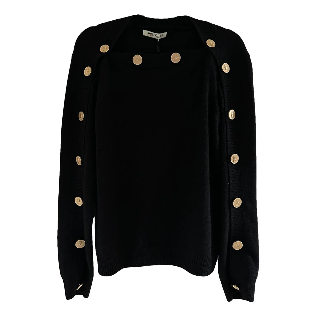 Pre-owned Ports 1961 Cashmere Jumper In Black