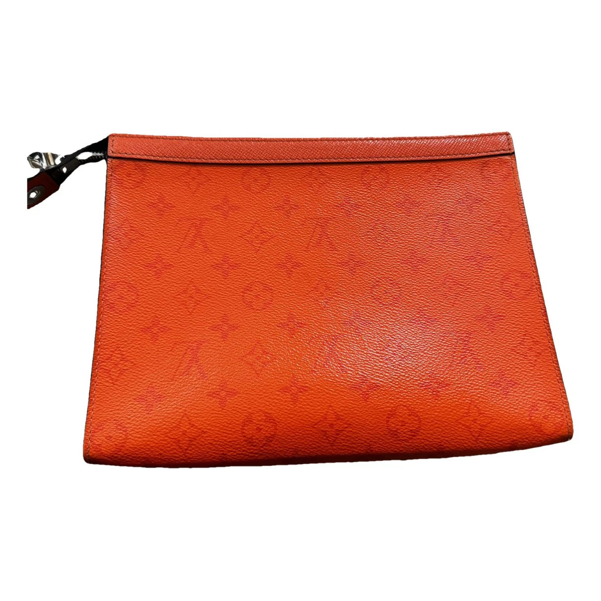 Pre-owned Louis Vuitton Pochette Voyage Cloth Small Bag In Orange