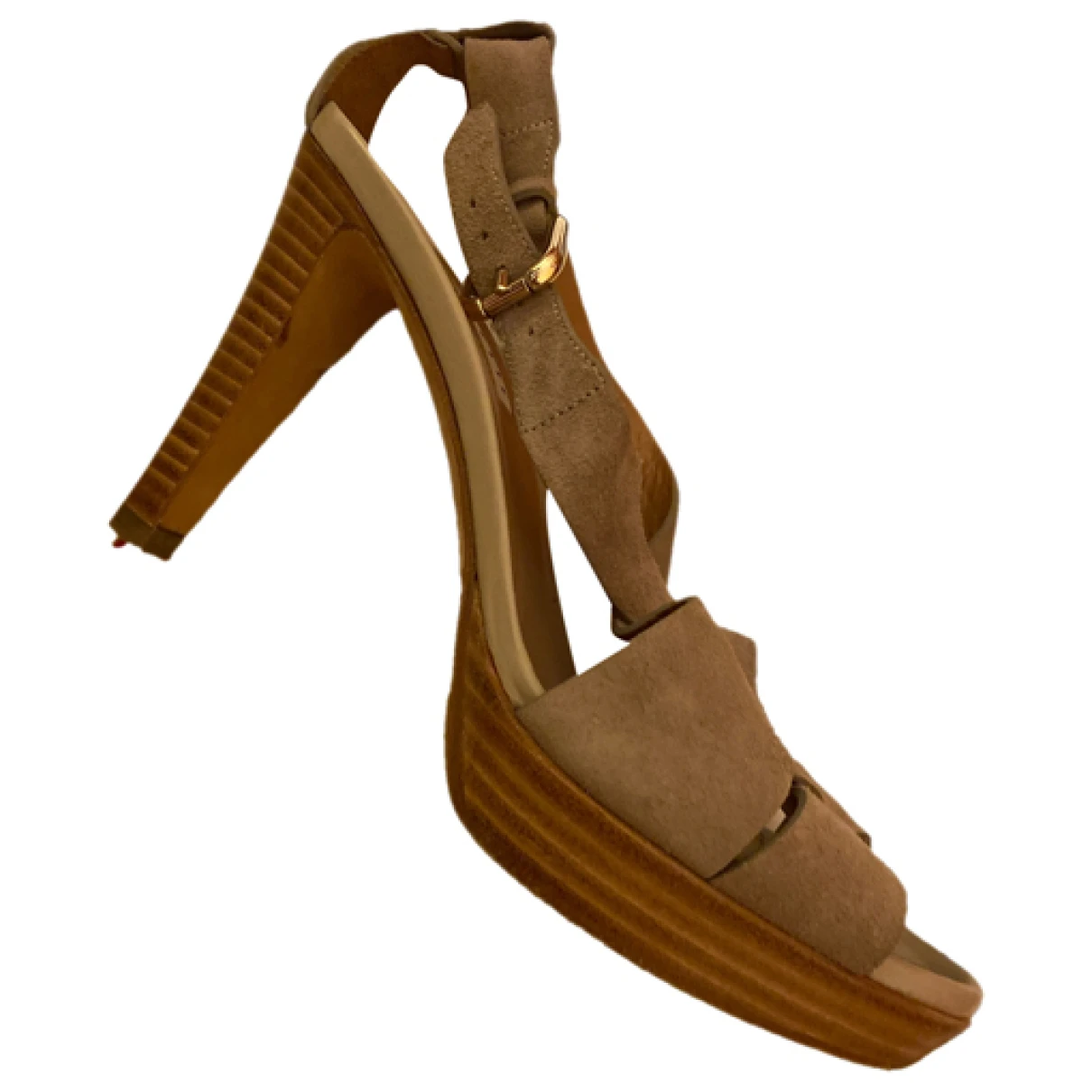 Pre-owned Fratelli Rossetti Leather Sandals In Beige