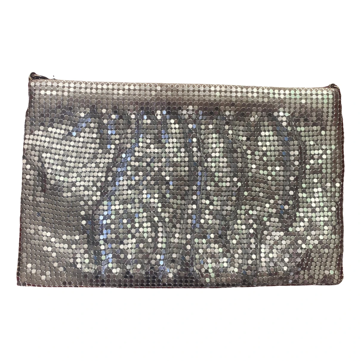 Pre-owned Paco Rabanne Clutch Bag In Silver