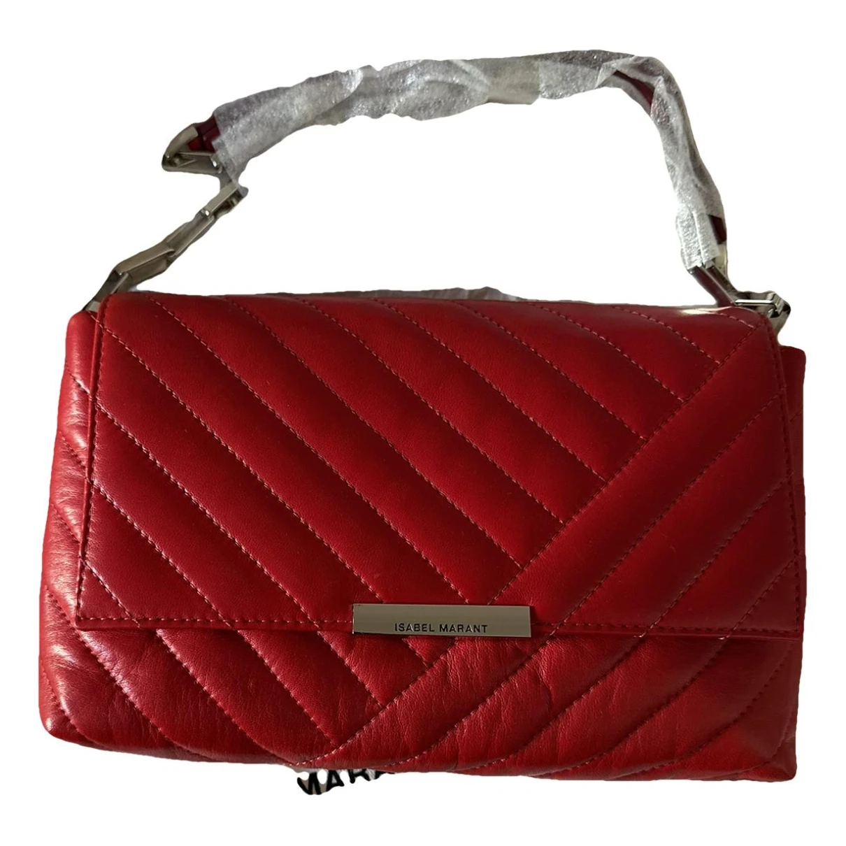 Pre-owned Isabel Marant Leather Crossbody Bag In Red