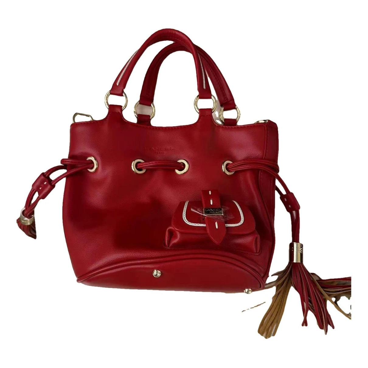 Pre-owned Lancel 1er Flirt Leather Handbag In Pink
