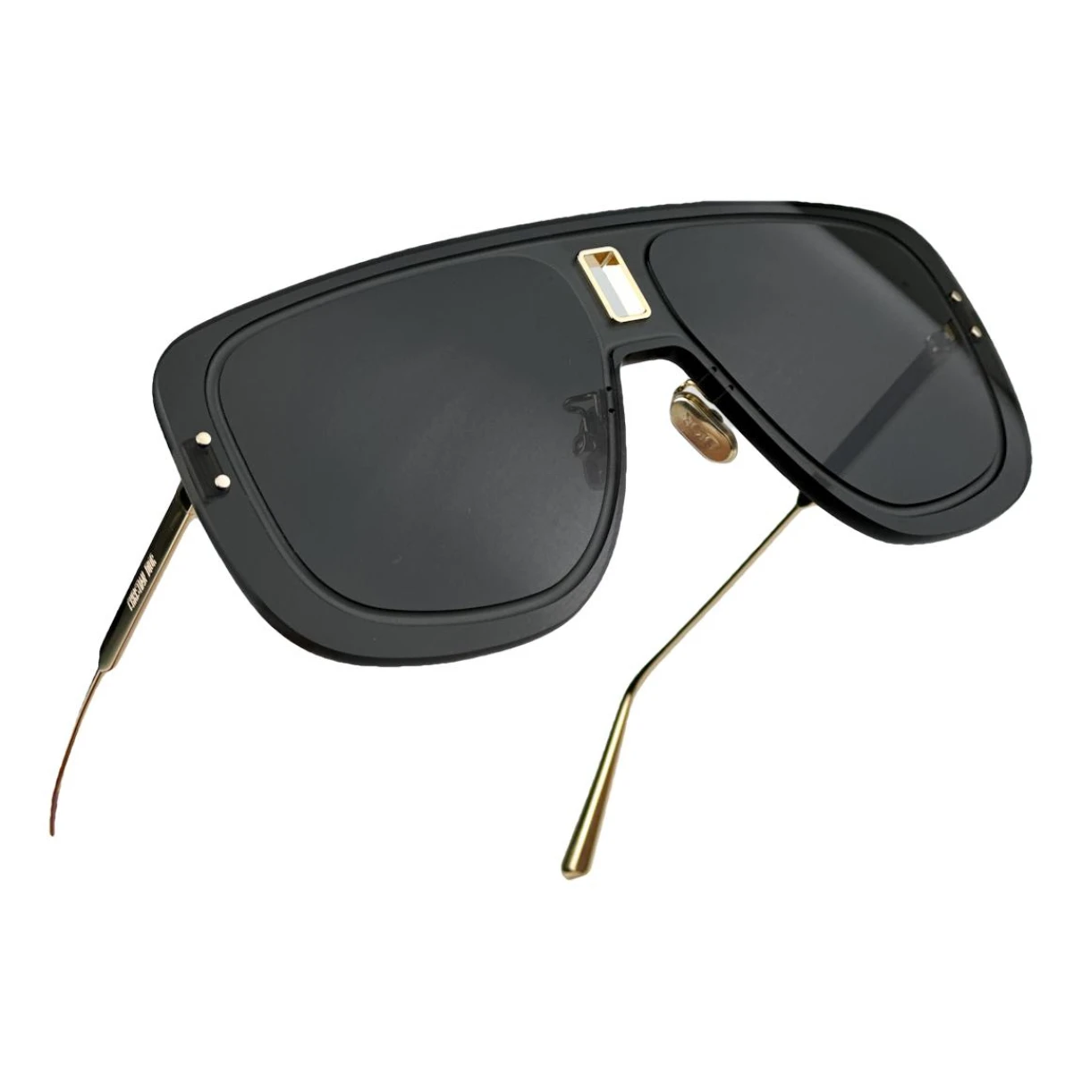 Pre-owned Dior Oversized Sunglasses In Gold