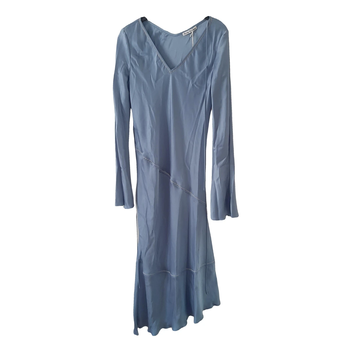 Pre-owned Acne Studios Maxi Dress In Blue