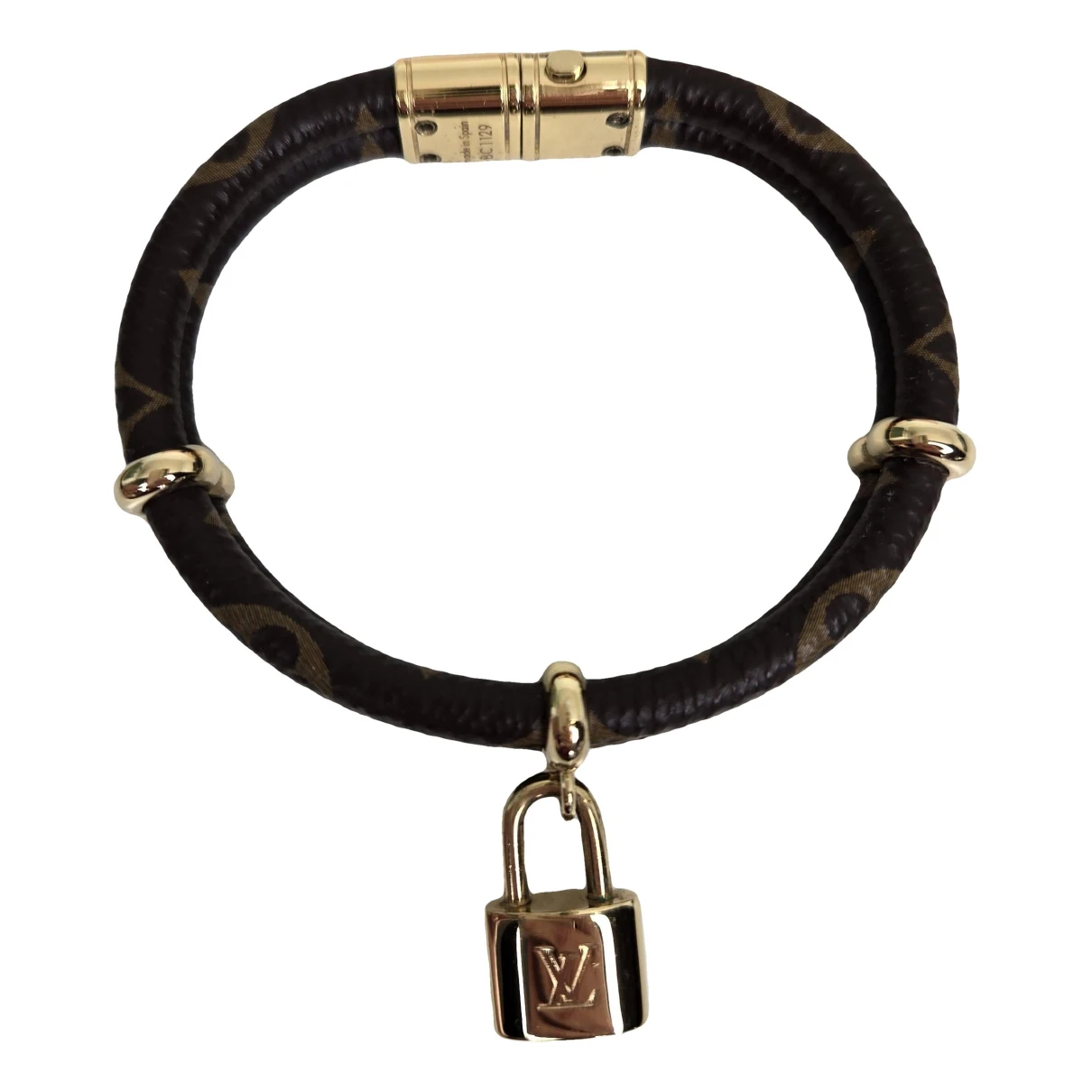 Pre-owned Louis Vuitton Lockit Bracelet In Brown