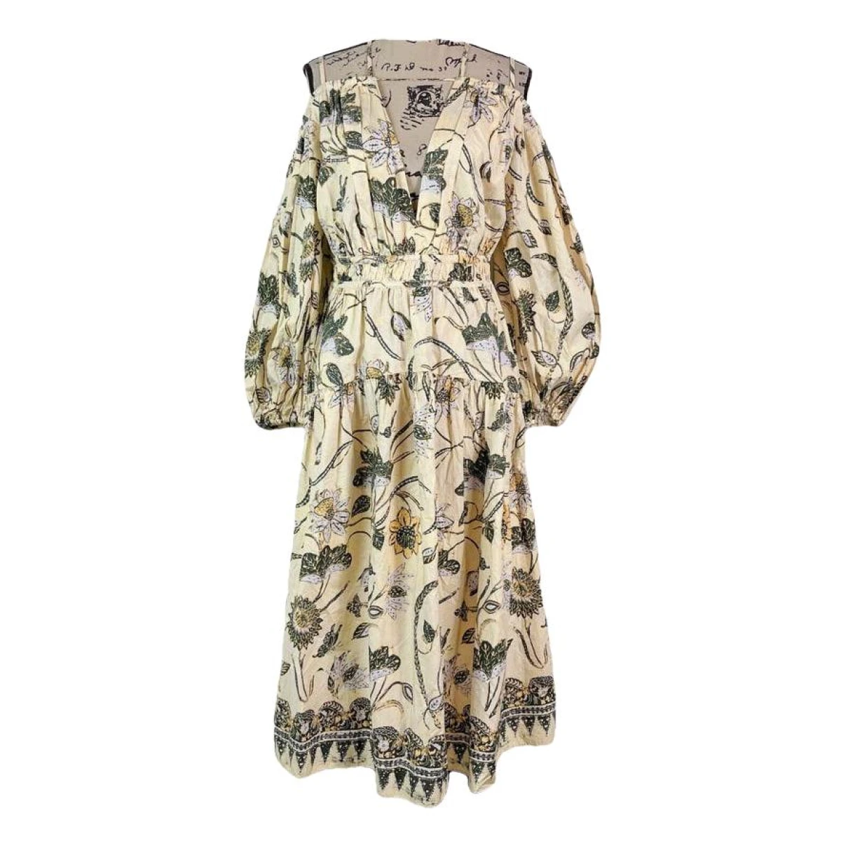 Pre-owned Ulla Johnson Mid-length Dress In Yellow