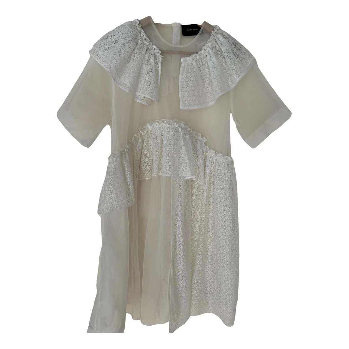 Pre-owned Simone Rocha Lace Mid-length Dress In White