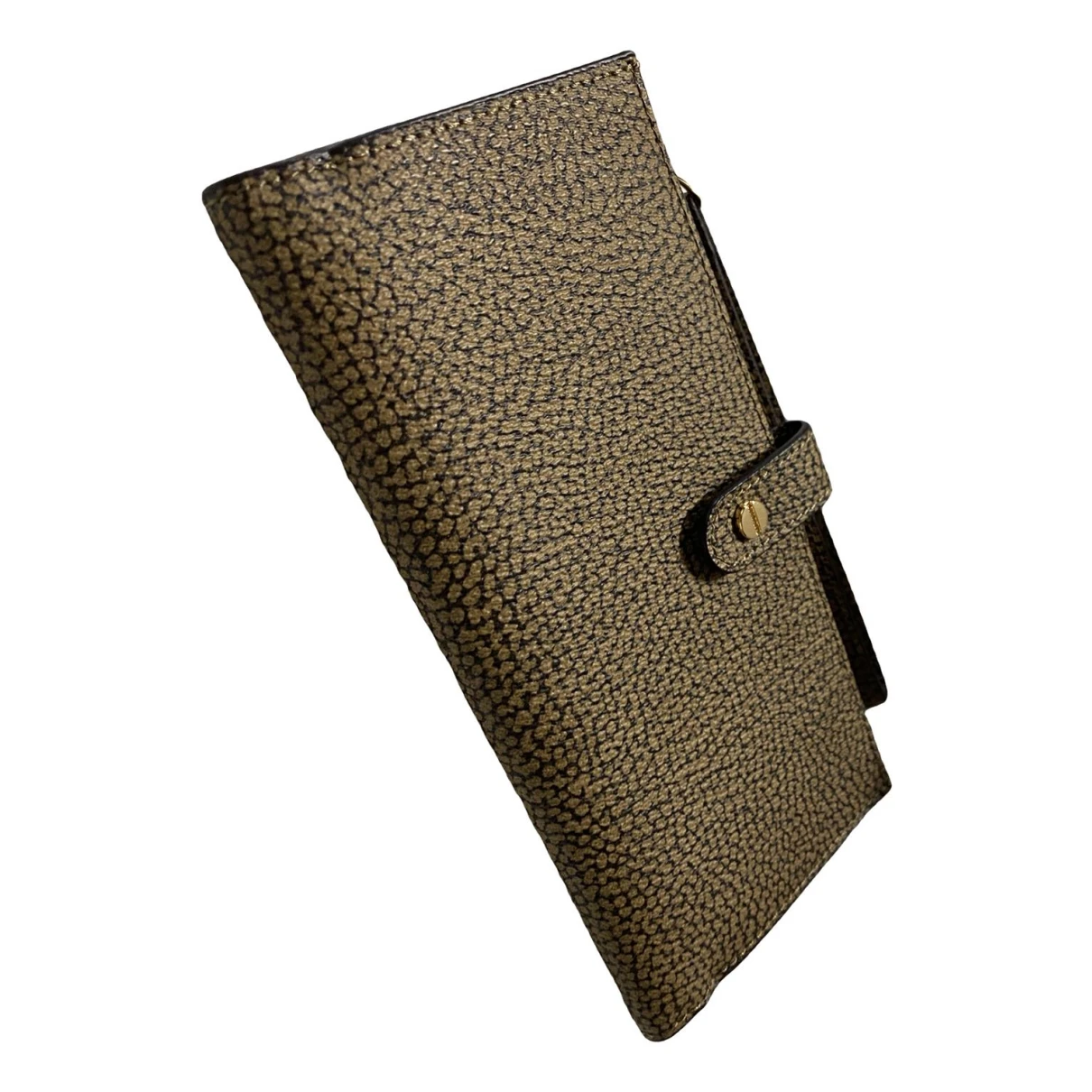 Pre-owned Borbonese Leather Wallet In Brown
