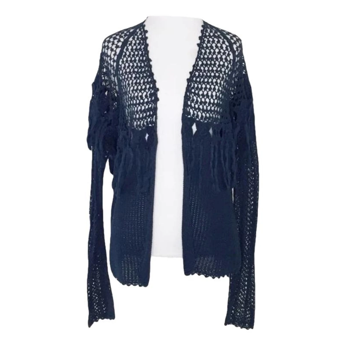 Pre-owned Ulla Johnson Cardigan In Navy