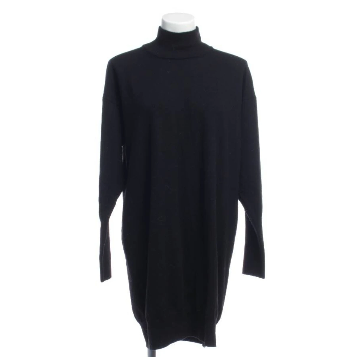 Pre-owned Dondup Wool Dress In Black